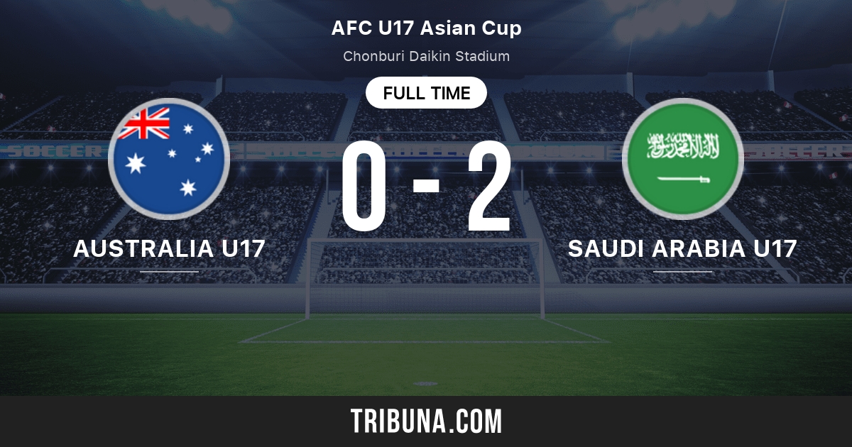 Australia U17 vs Saudi Arabia Under 17: Live Score, Stream and H2H results  6/16/2023. Preview match Australia U17 vs Saudi Arabia Under 17, team,  start time. Tribuna.com